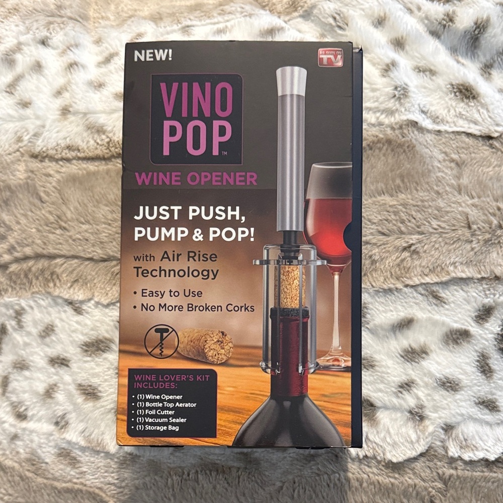 Wine Opener - Silver and Black